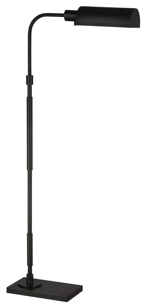Kenyon Task Floor Lamp, Aged Iron