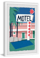 "Motel II" Framed Painting Print, 16"x24"
