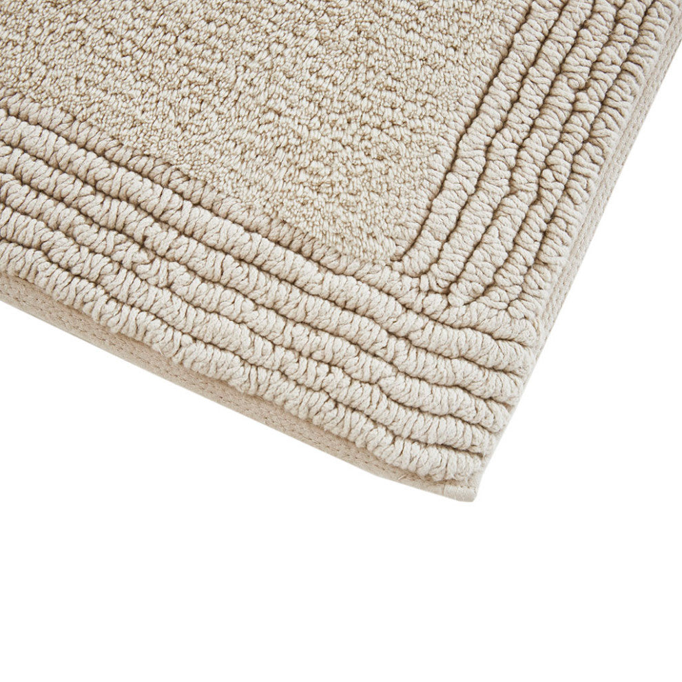 Madison Park Signature Splendor 100% Cotton Tufted 3000 GSM Reversible Bath Rug