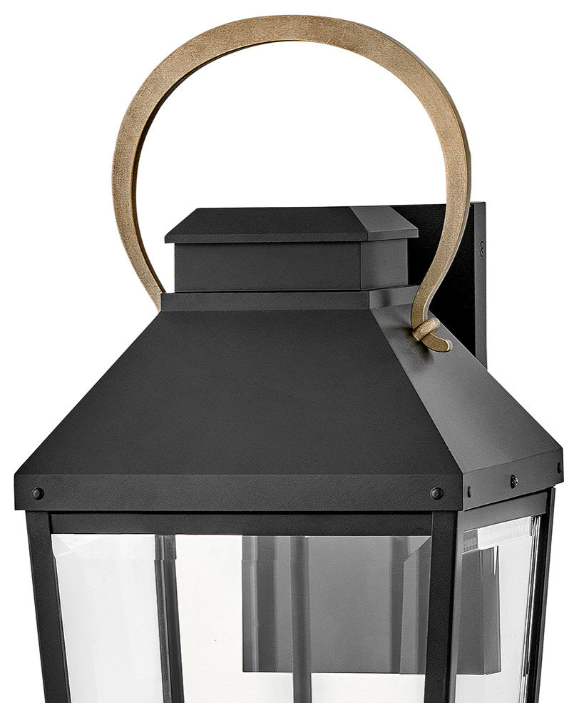 Hinkley Dawson Large Wall Mount Lantern, Black