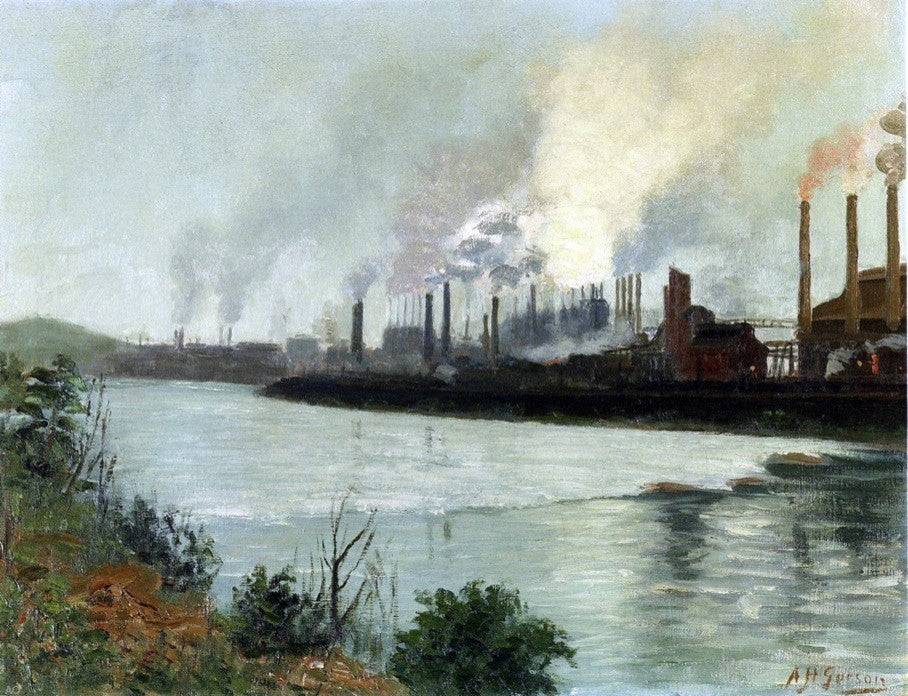Aaron Harry Gorson Bethlehem Steel, 21"x28" Gallery Wrapped Canvas Print
