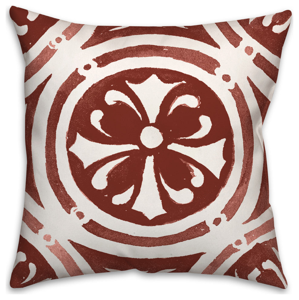 Unique Tile 18x18 Spun Poly Pillow