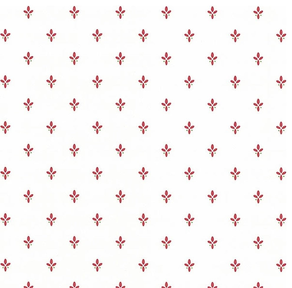 Fresh Kitchens, Pre-Pasted Kitchen Design White, Red Wallpaper Roll