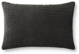 Loloi Pillow, Charcoal, 13''x21'', Cover With Down