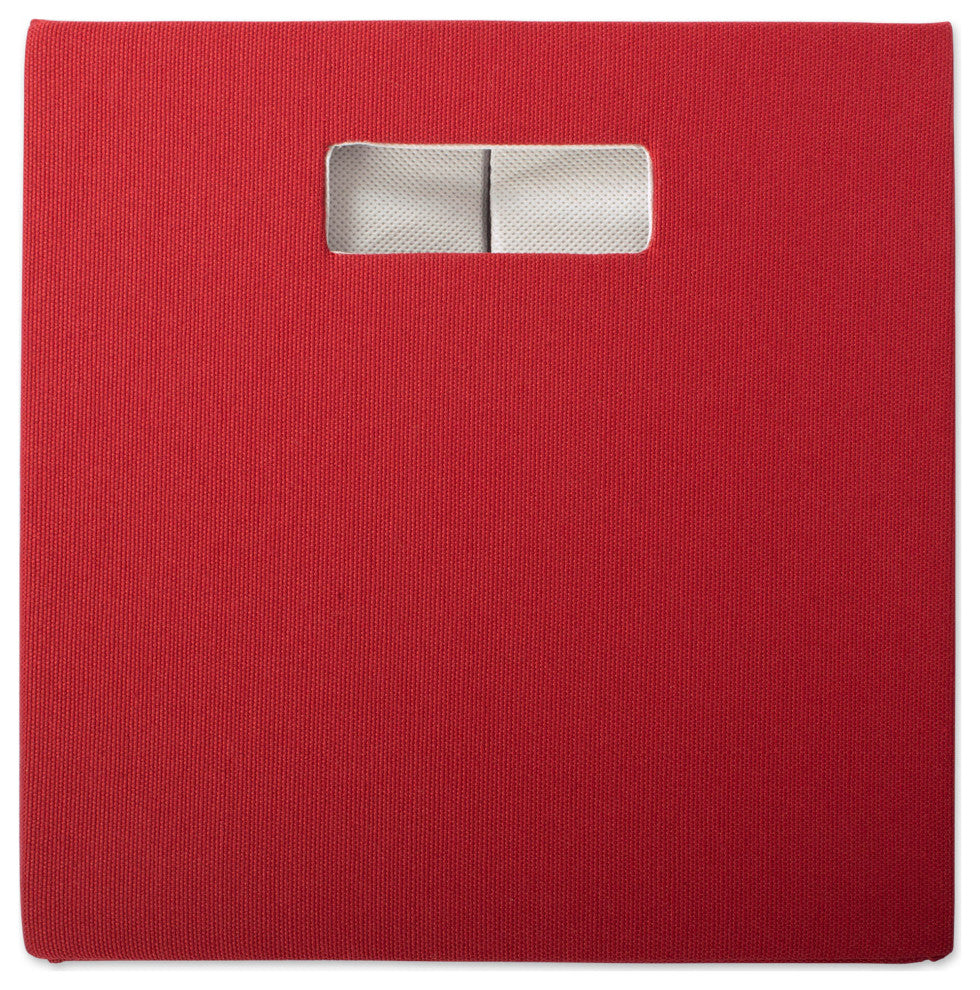 Polyester Cube Solid Rust Square 13"x13"x13"
