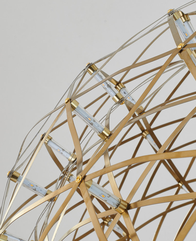 Star Light LED Light Fixture, Gold