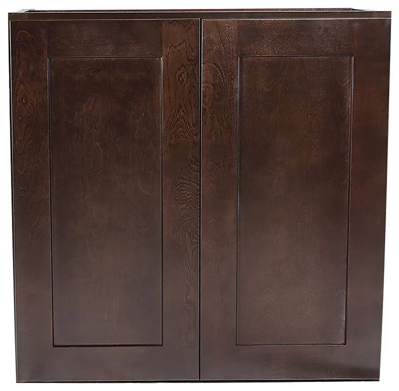 Wall Storage Cabinet, Framed Doors With Soft Close Function & Inner Shelf, 24"