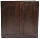 Wall Storage Cabinet, Framed Doors With Soft Close Function & Inner Shelf, 24"