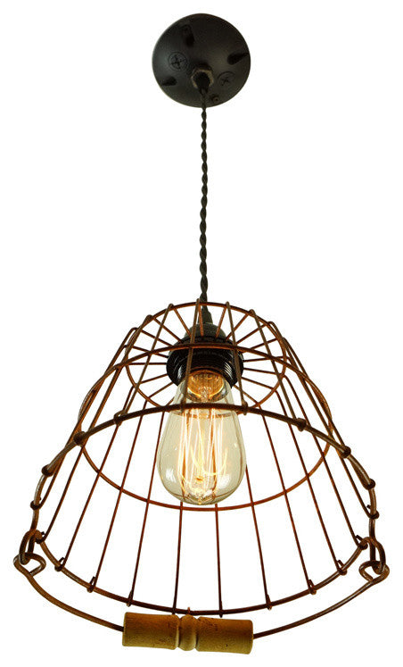 Farmhouse Cage Pendant Light