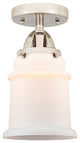 INNOVATIONS LIGHTING 288-1C-PN-G181-LED Canton 1 Light 6 inch Semi-Flush Mount