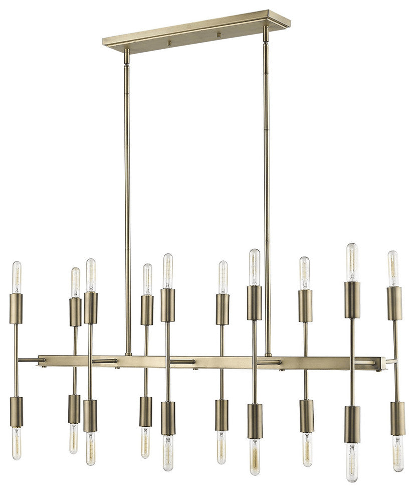 Perret 20-Light Aged Brass Island Pendant