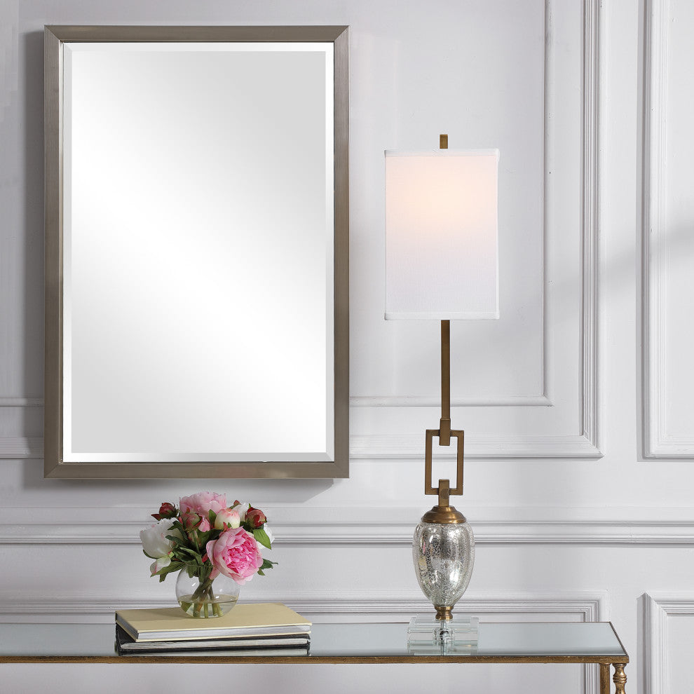 Uttermost Copeland Mercury Glass Buffet Lamp, Coffee Bronze