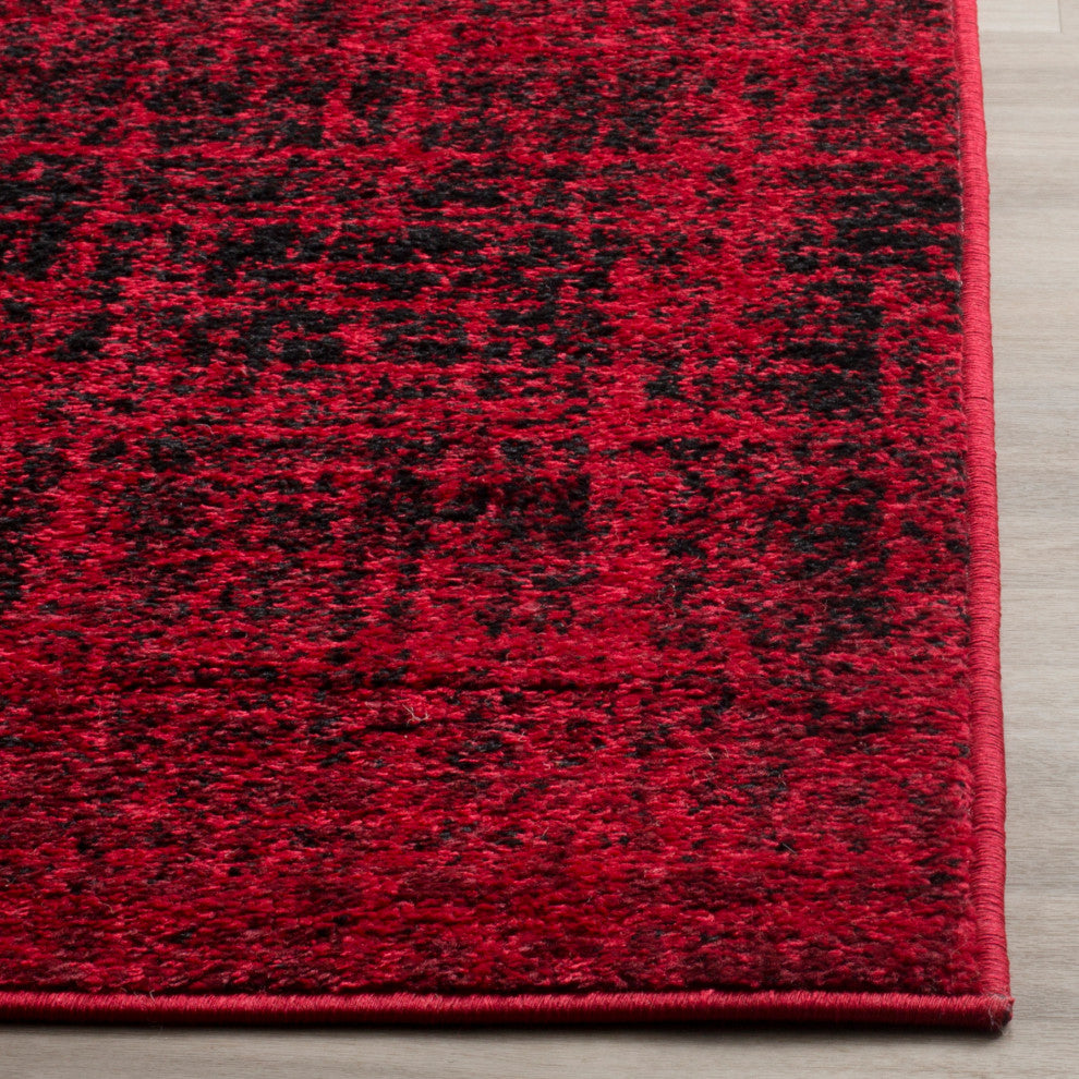 Safavieh Adirondack Collection, ADR116 Rug, Red/Black, 2'6"x8'