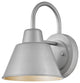 Lark Wes 10.5" Small Outdoor Gooseneck Barn Light, Antique Brushed Aluminum