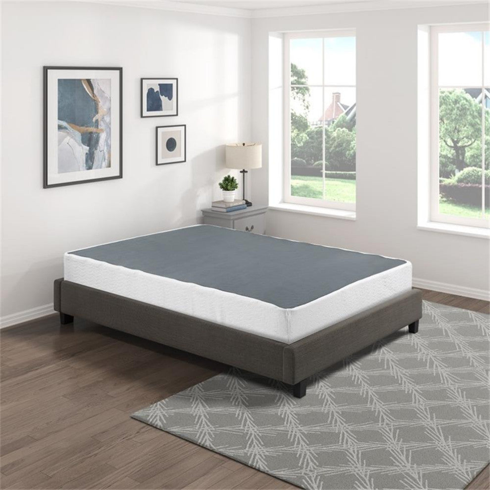 Lexicon Omax Full Size Mattress Foundation in White
