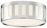 Crystorama KEN-2203-PN, 3-Light Ceiling Mount, Polished Nickel