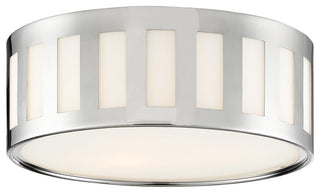 Crystorama KEN-2203-PN, 3-Light Ceiling Mount, Polished Nickel