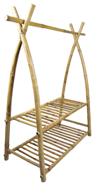 Bamboo Shoe Rack and Hanger Rack