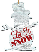 Let It Snow Snowman , Set of 3