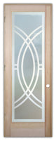Interior Prehung Door or Interior Slab Door - Demi Circle - Douglas Fir...