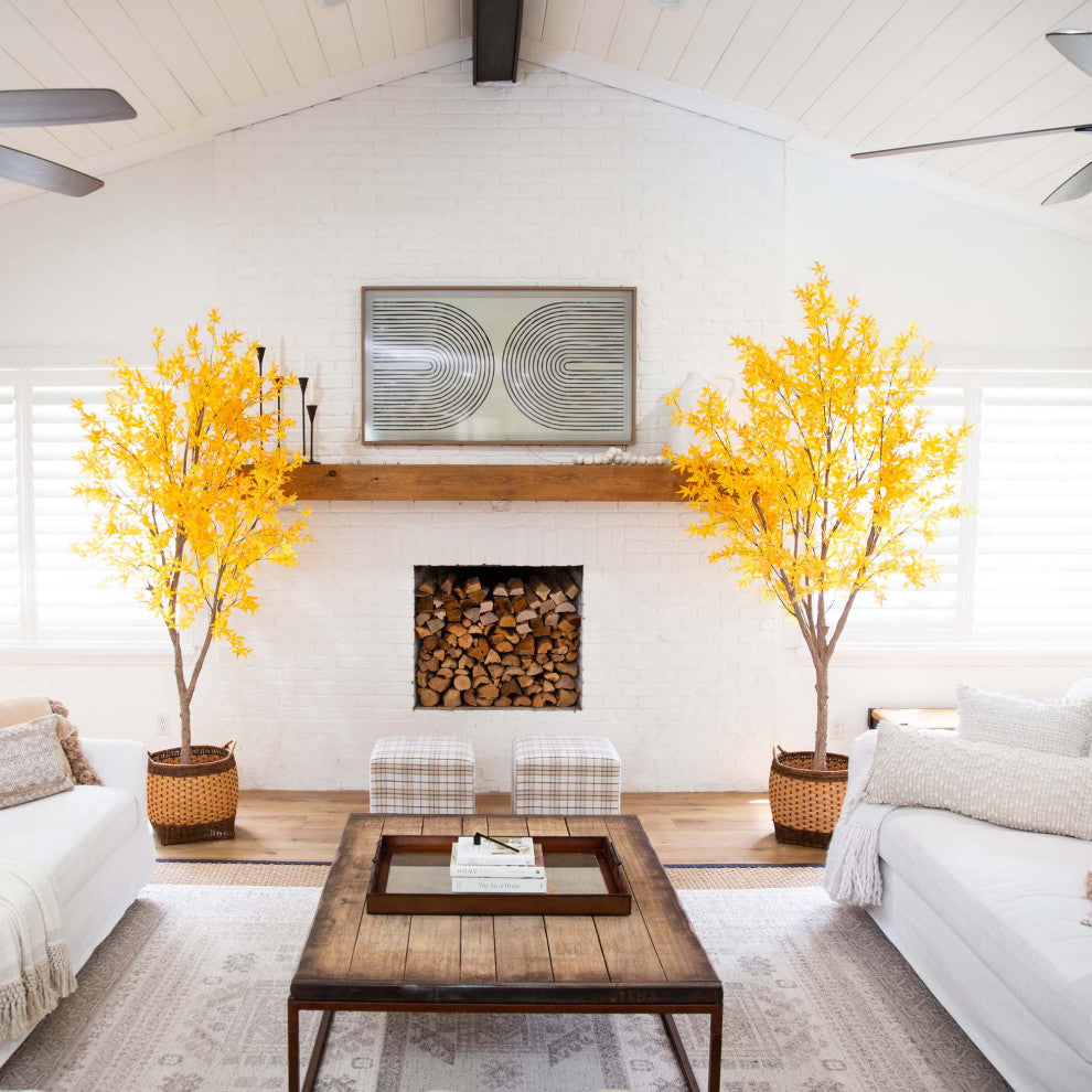 Lifestyle scene showing the product in a living room with fireplace.