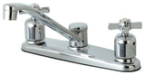 Kingston Brass 8" Centerset Kitchen Faucet, Polished Chrome