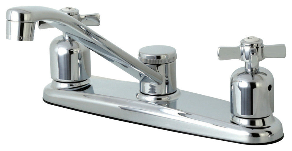 Kingston Brass 8" Centerset Kitchen Faucet, Polished Chrome
