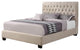 Bowery Hill Upholstered California King Bed in Oatmeal