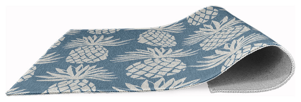 Pineapple Pattern Chenille Rug
