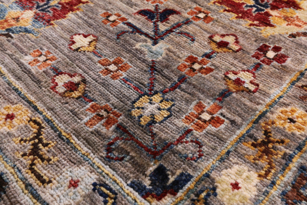 9' 1" X 11' 11" Persian Gabbeh Tribal Handmade Wool Rug - Q13000