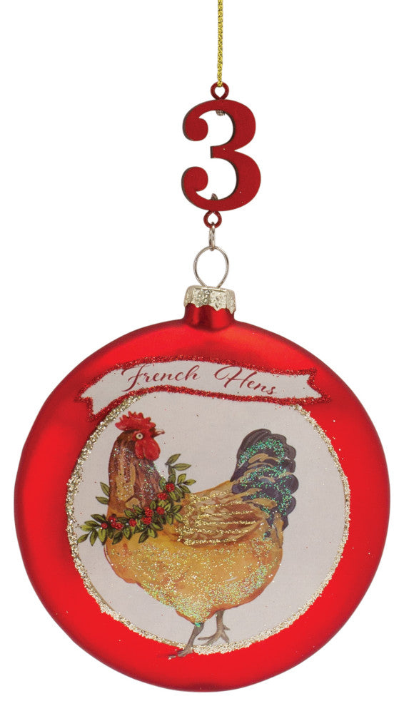 Twelve Days of Christmas Ornament, Set of 12