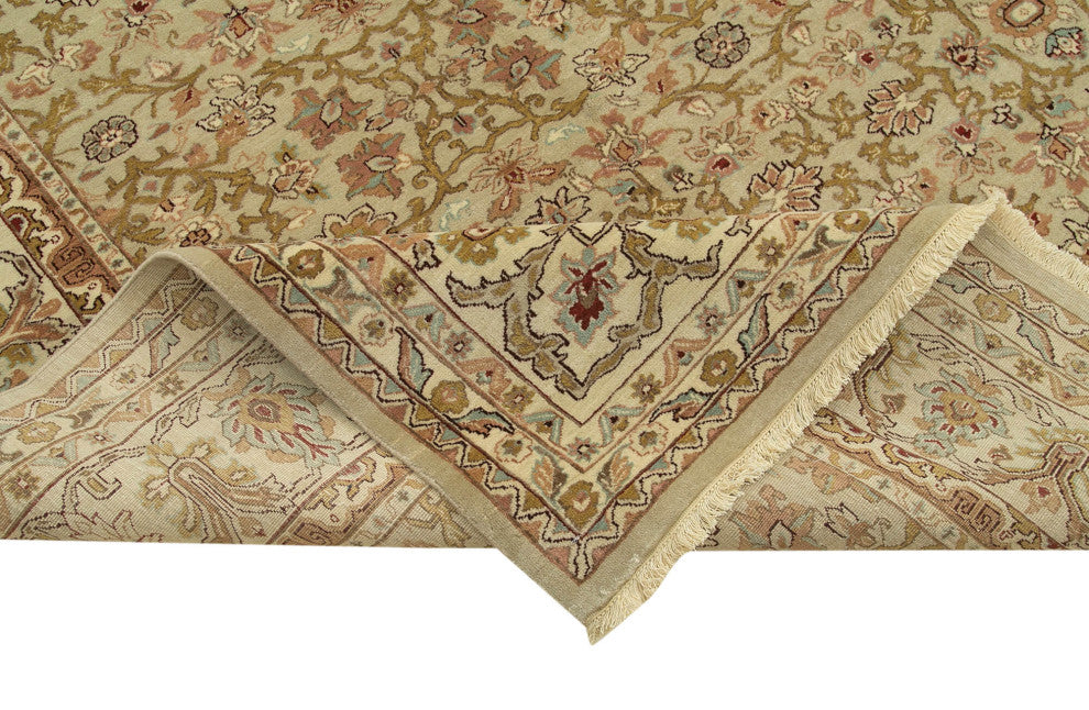 Rug N Carpet - Handwoven Oriental 9' 10" x 13' 9" Pastel Large Oushak Rug