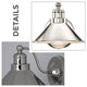 Polished Nickel bathroom wall sconce Metal bathroom wall sconces Industrial