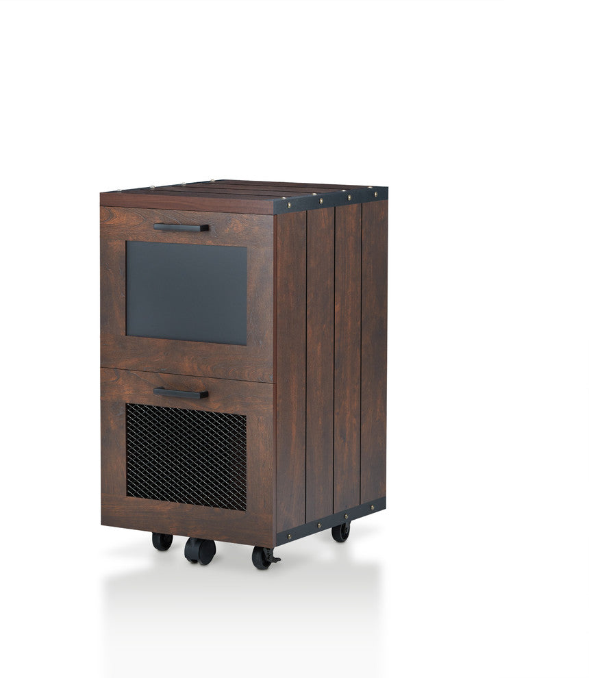 Lina Rustic Mesh Coffee Table, Walnut