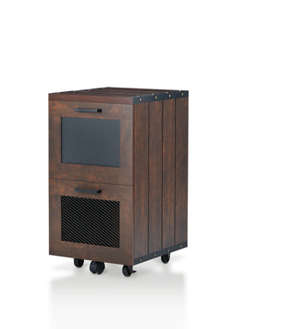 Lina Rustic Mesh Coffee Table, Walnut