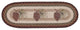 Earth Rugs OP-81 Pinecone Oval Table Runner 13" x 36"