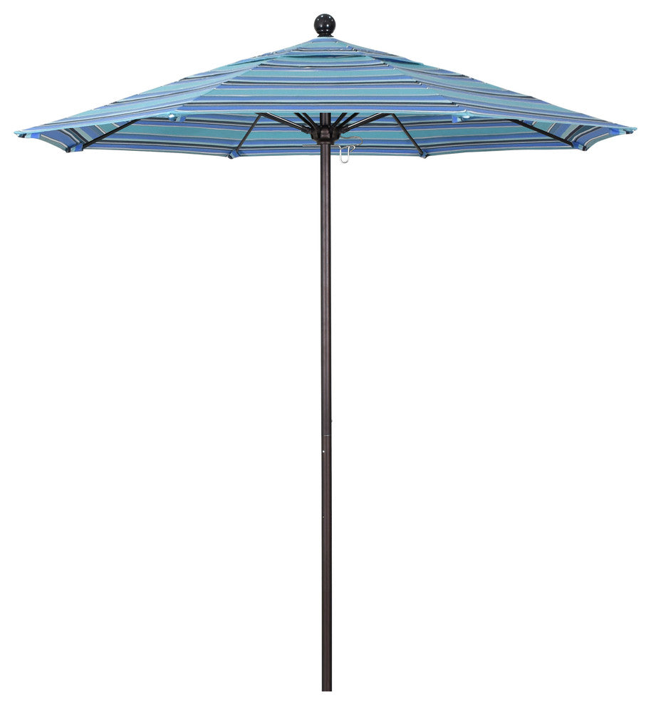 7.5' Fiberglass Umbrella Bronze, Sunbrella, Dolce Oasis