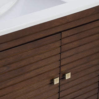 Ledger 36" Bathroom Vanity Walnut White -5115