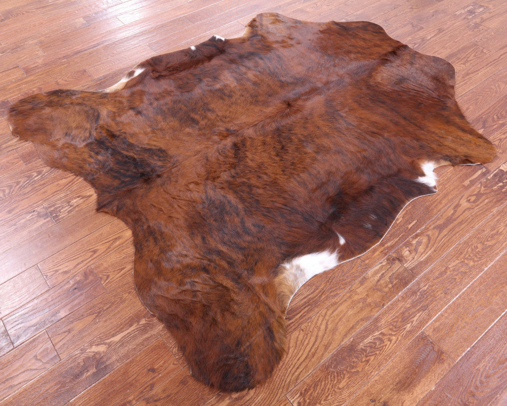 Organic Natural Hair-On Cowhide Area Rug 6' 9" X 5' 11" C1467