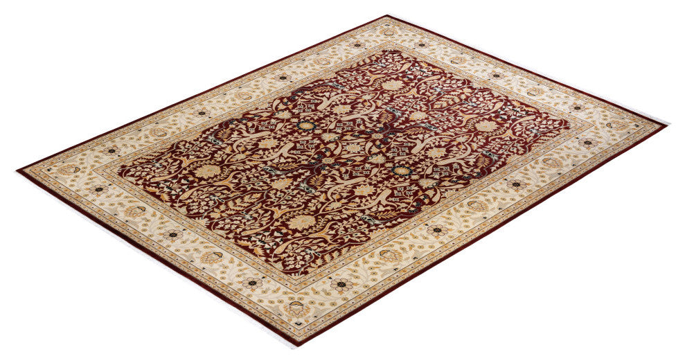 Mogul, One-of-a-Kind Hand-Knotted Area Rug Red, 9'3"x12'2"