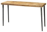 Farmhouse Console Table, Natural Wood