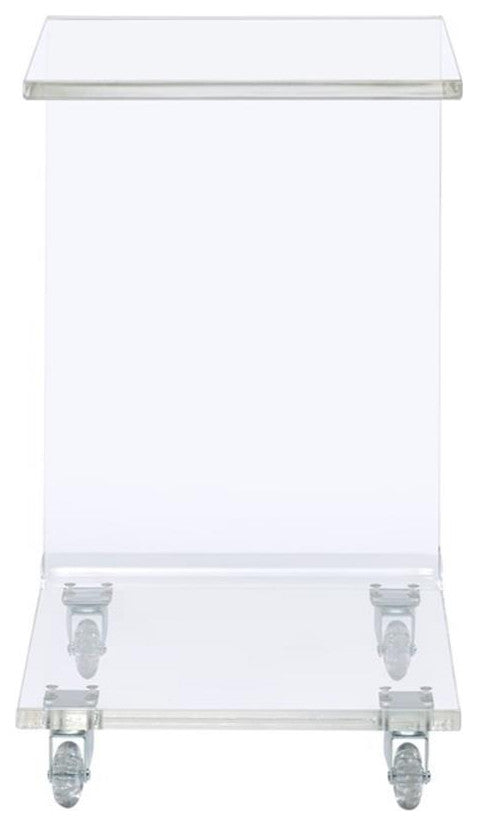 Picket House Furnishings Peek Acrylic Snack Table in Clear
