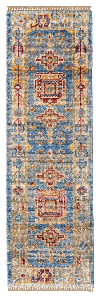 Foxboro R6944 Traditional/Bohemian & Vintage Runner, Blue/Multi, 2'6"x8'