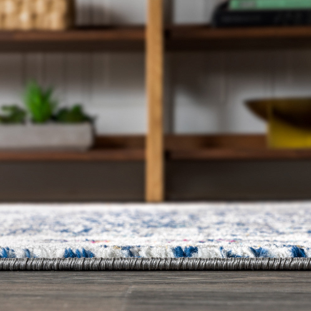 Modern Persian Boho Vintage Area Rug, 2x8