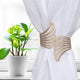 Metal Wings Curtain Tieback "“ Elegant and Durable Design, Gold, Pack of 2