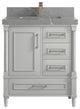 Aberdeen 30 Single Sink Bath Vanity in Coventry Gray 2" Piatra Gray