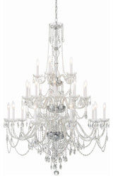 Crystorama Lighting Group 1156-CL-MWP Traditional Crystal 25 - Polished Chrome