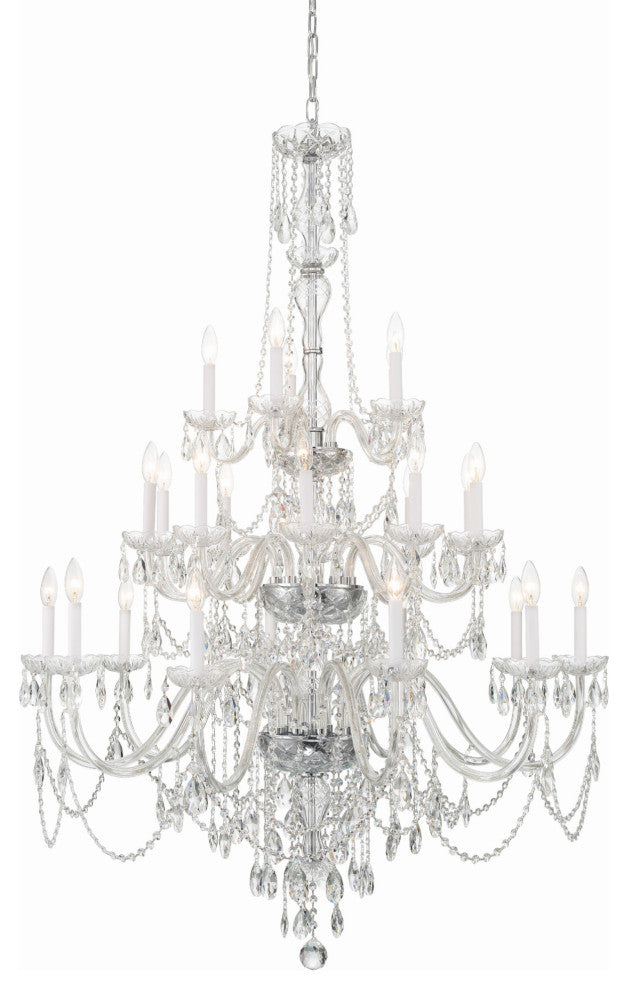 Crystorama Lighting Group 1156-CL-MWP Traditional Crystal 25 - Polished Chrome