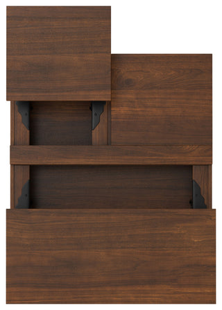 Hunter Solid Mango Wood Lift Top Square Coffee Table, Walnut