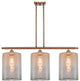 Innovations 516-3I-AC-G116-L 3 Light Island Light, Antique Copper